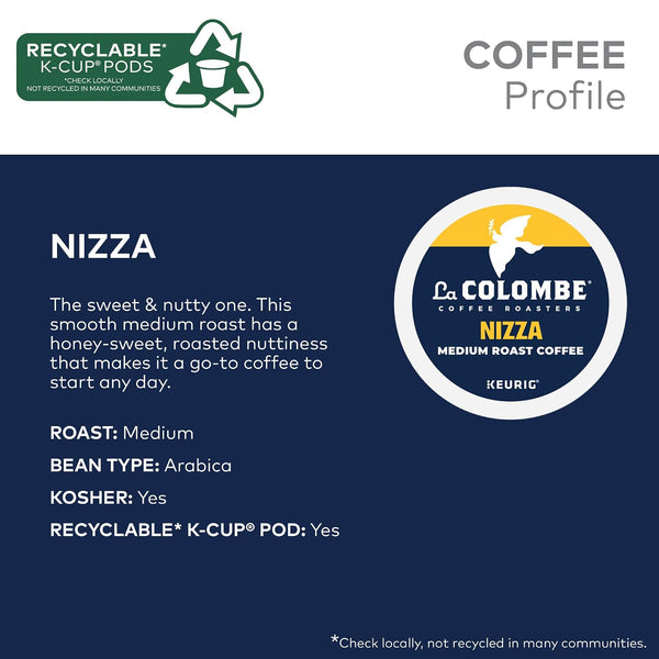 La Colombe Coffee Pods Nizza Medium Roast 7.9 Ounce Keurig K-Cup Compatible