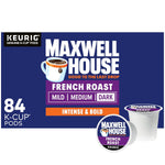 Maxwell House French Roast Dark Roast K-Cup Coffee Pods, 84-count box