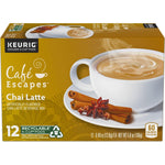 Cafe Escapes Chai Latte Keurig Single-Serve K-Cup Pods, 72 Count, Black Tea and Exotic Spices