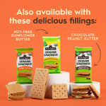 Once Again Peanut Butter Crackers Graham Sandwiches - Gluten Free Graham Crackers with Organic Peanut Butter Filling - Vegan, Organic Snacks for Kids - Lunch Snacks Individually Wrapped, 8 Count