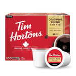 Tim Hortons Original Blend Medium Roast Coffee K-Cup Pods Compatible with Keurig Brewers 100ct