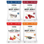Beef and Turkey Jerky Variety Pack, 8 Pack, 1.0 oz Bags, 2 of Each