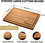 Personalized bamboo cutting board with custom engraving
