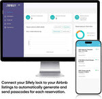 August Smart Lock with Handle & Keypad - Keyless Entry & Remote Access for Home, Kids & Rentals, DIY Install, Alexa & Google Compatible
