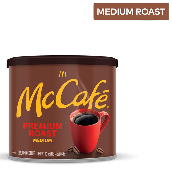 McCafe Medium Roast Ground Coffee 30 oz Canister 100 Arabica Beans Kosher