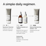 the ordinary caffeine solution 5% + egcg, depuffing eye serum for dark circles and tired eyes, 30ml