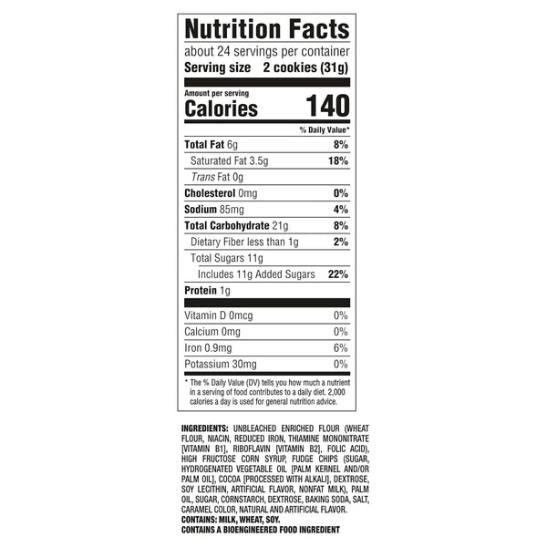 CHIPS AHOY! Chewy Chocolate Chip Cookies, Party Size, 26 oz Packaging