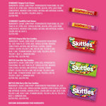 Bulk box of assorted SKITTLES and STARBURST candies, 37.05 oz, 18-count variety mix