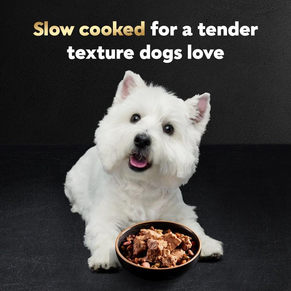 cesar steak lovers variety pack, 3.5 oz easy peel trays, 24 count, wet dog food for adult dogs