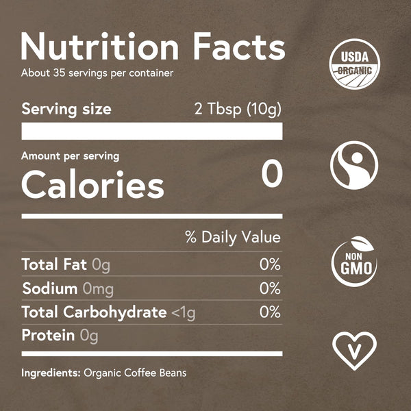 USDA Organic Fabula Low Acid Ground Coffee Medium Roast 12 oz No Molds Mycotoxins Free Single Origin