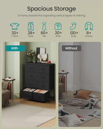 SONGMICS Dresser for Bedroom Storage Unit with 8 Non-Woven Fabric Drawers