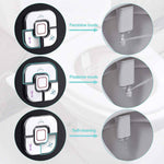 SAMODRA Bidet Attachment, Non-Electric Cold Water Bidet Toilet Seat Attachment with Pressure Controls, Retractable Self-Cleaning Dual Nozzles for Frontal & Rear Wash - Black