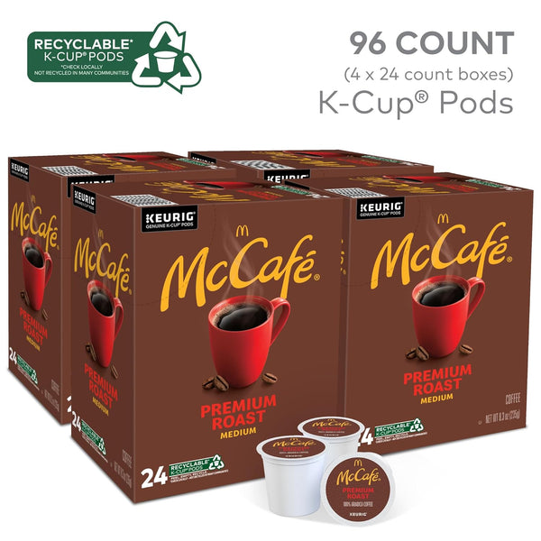 McCafe Premium Roast Coffee Keurig Single Serve K-Cup Pods 96 Count