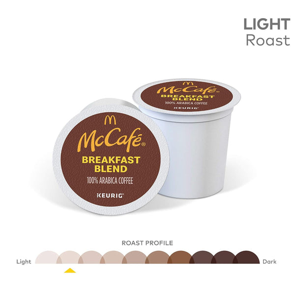 McCafe Breakfast Blend Single Serve Coffee Keurig K-Cup Pods 72 Count