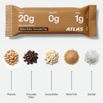 Atlas Real Food Protein Bar with Peanut Butter and Chocolate Chip