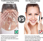 Silicone Face Scrubber for Men Facial Cleansing Brush Waterproof Black