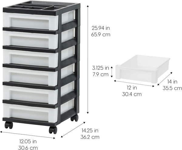 Storage Cart for Classroom Supplies and Art Materials