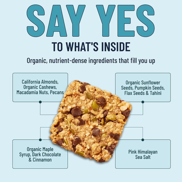 Soft Chewy Nut Bars Made with Organic Maple Syrup - 6 Count