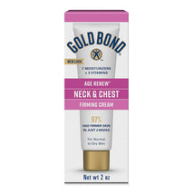 Gold Bond age renew neck & chest firming cream, 2 oz, clinically tested skin firming cream for aging skin
