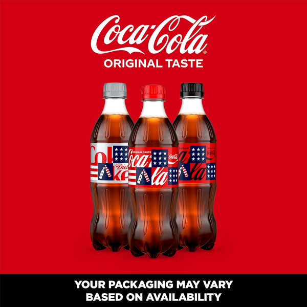 Coca-Cola Soda Soft Drinks, 16.9 fl oz Bottles, 6 Pack - Classic Cola Soft Drink Pack