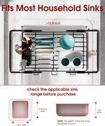 Sakugi Expandable Stainless Steel Dish Rack for Kitchen Sink