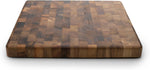 Charleston End Grain Acacia Wood Cutting Board for Home or Commercial Use