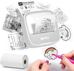 idprt portable sticker maker machine with 1 roll sticker paper grey