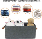 Large Capacity Foldable Closet Organizer Storage Bins 3-Piece Clothing and Toy Organizer System