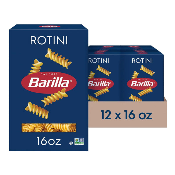 Barilla Elbows Pasta, 16 oz. Box (Pack of 8) - Non-GMO, Made with Durum Wheat Semolina - Kosher Certified