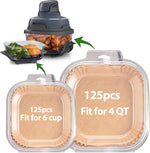 Air Fryer Liners Disposable 4QT/5QT for Chefman Air Fryer, 7.5 Inch 150Pcs Parchment Paper Liners for Chefman 4QT Compact Airfryer & TurboX 4-in-1 Air Fryer 5-Quart