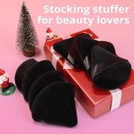 beakey 12pcs triangle powder puffs loose powder foundation makeup set ultra-soft breathable