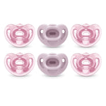 NUK Timeless Comfy Pacifiers for 0-6M Babies | 100% Silicone, BPA-Free, 5-Pack