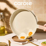 CAROTE 14Pcs Non-stick Ceramic Cookware Set, PFAS and PFOA Free, Kitchen Cooking Essentials
