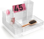 Clear drawer organizers for efficient home storage