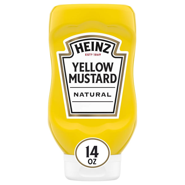 Heinz Yellow Mustard - 20 oz Bottle - Thick, Tangy Flavor, Kosher, SNAP Eligible