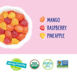 YumEarth Organic Tropical Fruit Snacks (Pack of 35) - 0.7 Ounce Snacks Packs - Non GMO, Gluten Free, Vegan, Dye Free - Pineapple, Raspberry, Mango