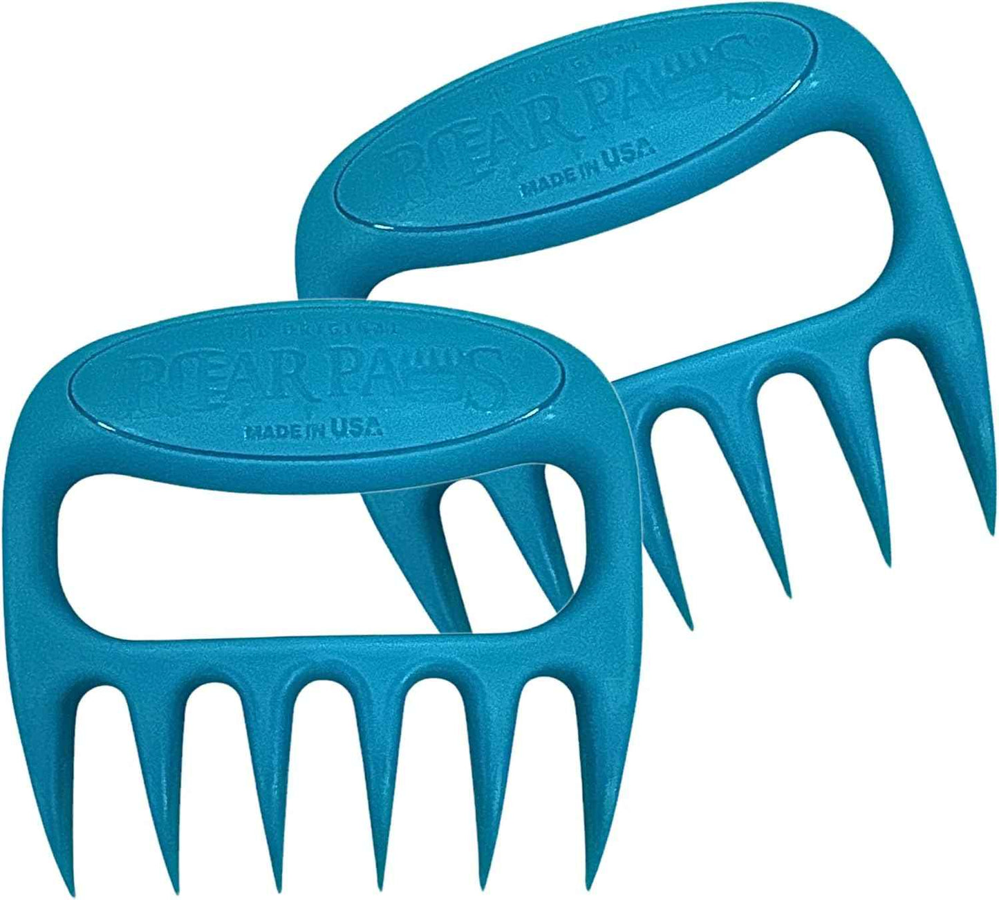 Bear Paws Meat Claws - The Original Meat Shredder Claws for Pulled Pork, USA Made - Easily Lift, Shred, Pull and Serve Pork, Chicken, Brisket and Turkey - Gift for Dad on Father's Day! (Gray)