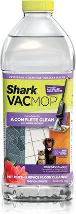 Shark VACMOP Household Disinfectant Cleaner Refill 2L Bottle, Compatible with VM252 & VM180, Cleans & Disinfects Sealed Finished Floors, Stone, Laminate & Tiles, Lemon Scent, VCD60