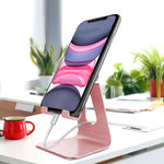 Adjustable Aluminum Phone Stand for Mobile Phones and E-Readers