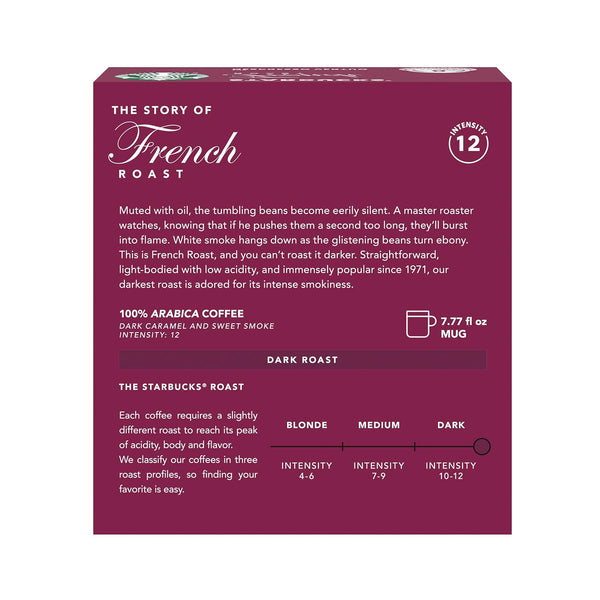 Starbucks by Nespresso Vertuo French Roast Dark Roast Coffee Pods 32-count