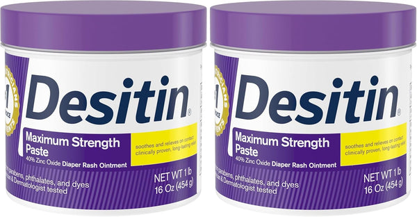desitin maximum strength baby diaper rash cream 40% zinc oxide 4.8 oz tube hypoallergenic