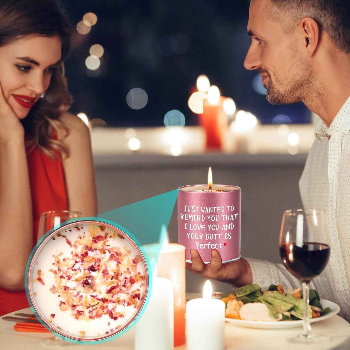 Valentines Day Gifts for Her Girlfriend Wife Women Friend Sisters Romantic Naughty Christmas Valentines Galentines Mothers Day Anniversary Friendship Birthday Funny ldeas Scented Candle