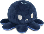 TeeTurtle Reversible Octopus Plushie - 4-Inch Pink + Aqua Two-Sided Flip Plush Toy with Embroidered Details - Cute Mini Collectible Plush for Kids, Teens, and Adults