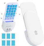 Flying Insect Trap 2 in 1 Indoor Plug-in Fruit Fly Catcher with White Trap and 6 Glue Cards