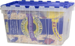 Akro-Mils 12 Gallon KeepBox Storage Container with Lid, Clear Plastic, 21.5 x 15.25 x 12.5 inches