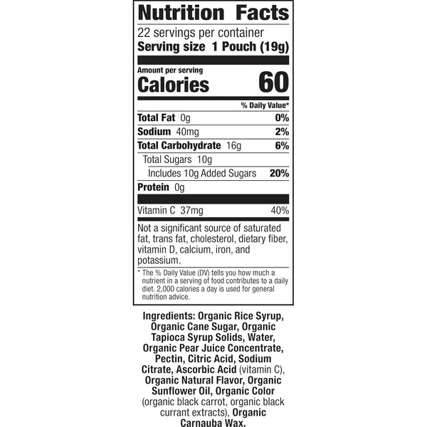 Annie's Organic Bunny Fruit Flavored Snacks, Summer Strawberry, Gluten Free, Value Pack, 22 Pouches, 15.4 oz