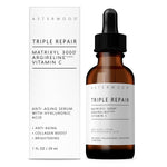 Asterwood Triple Repair Serum with Matrixyl 3000, Argireline, Hyaluronic Acid, and Vitamin C for anti-aging and collagen boosting - fragrance-free - 1 fl oz