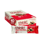 Think! Protein Bars, High Protein Snacks, Gluten Free, Kosher Friendly, 10 Count