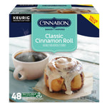 Cinnabon Classic Cinnamon Roll Keurig Single-Serve K-Cup Pods, 48 Count, Light Roast Coffee