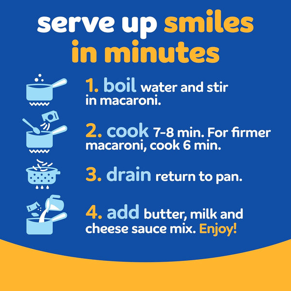 Kraft Mac and Cheese, 7.25 oz Box, Original Flavor, No Artificial Ingredients